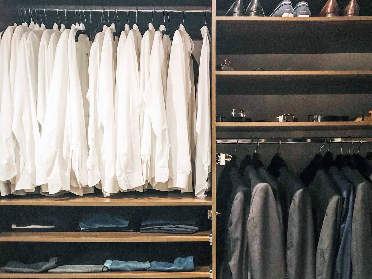 Organized men closet
